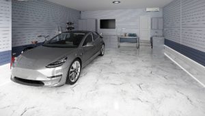 White Marble Epoxy Floor