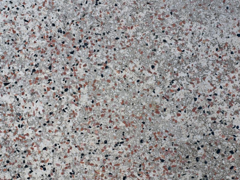 Sample terrazzo floor up close.