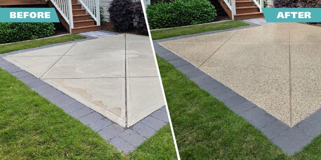 Before and After Epoxy and Polyaspartic Floor Coating by Wise Coatings