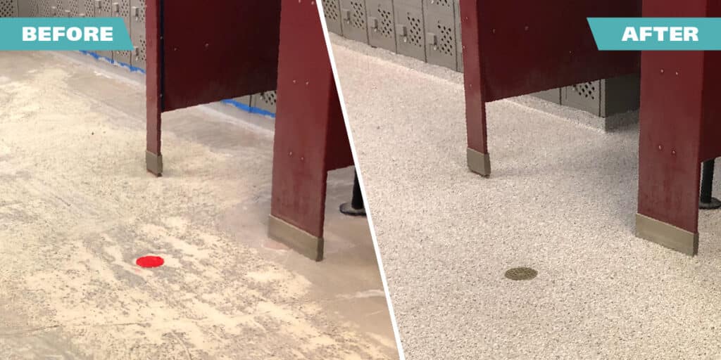 Before and After Epoxy and Polyaspartic Floor Coating by Wise Coatings