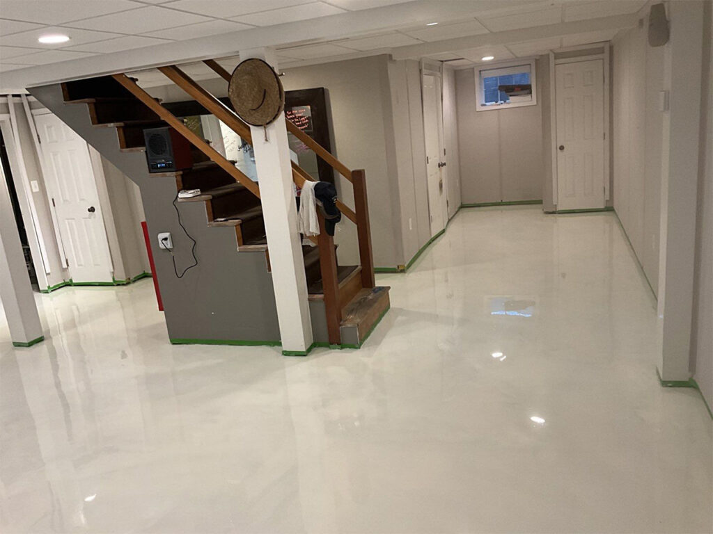 Epoxy Basement Floor by Wise Coatings