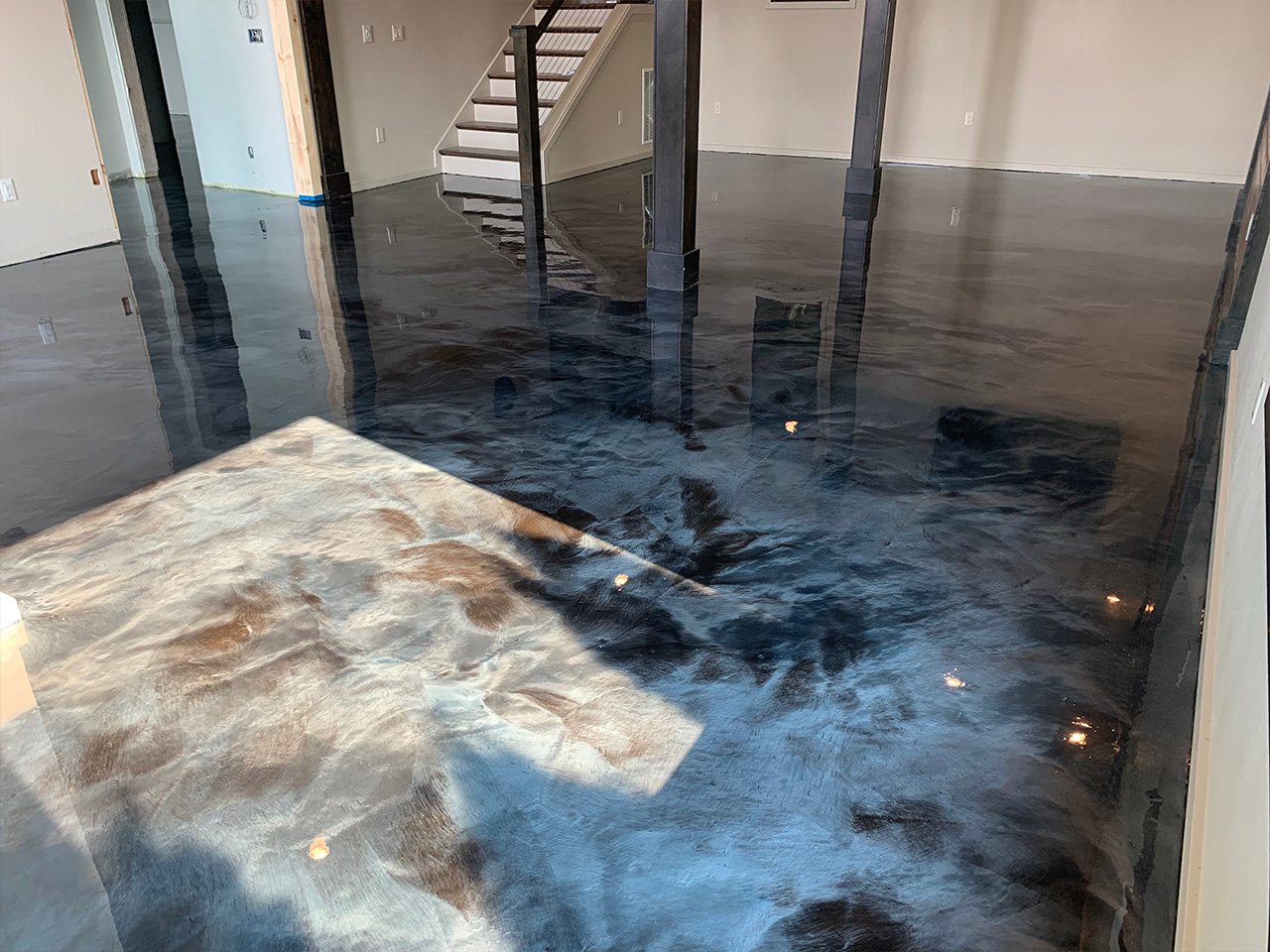 Brighten Up Your Garage With a Metallic Epoxy Garage Floor