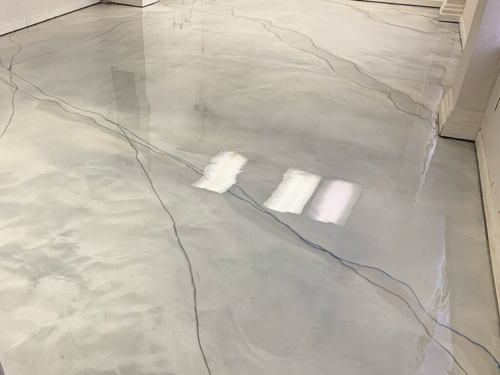 Metallic Epoxy Garage Floor